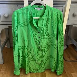 Stella McCartney Green button up blouse Size 44